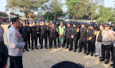 Polres-Madiun-Kota-Gelar-Apel-Harkamtibmas,-Aktivitas-Masyarakat-Pascakegiatan-di-Jalan-Merak-Kembali-Normal