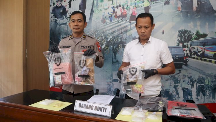 Polres Madiun Kota Ungkap Dua Kasus Narkoba, Ratusan Gram Narkotika Disita