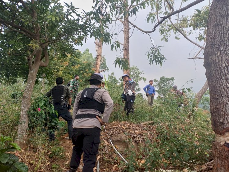 Gerak Cepat Polres Nganjuk dan Tim Gabungan Jinakkan Api, Karhutla di Gunung Wilis Padam
